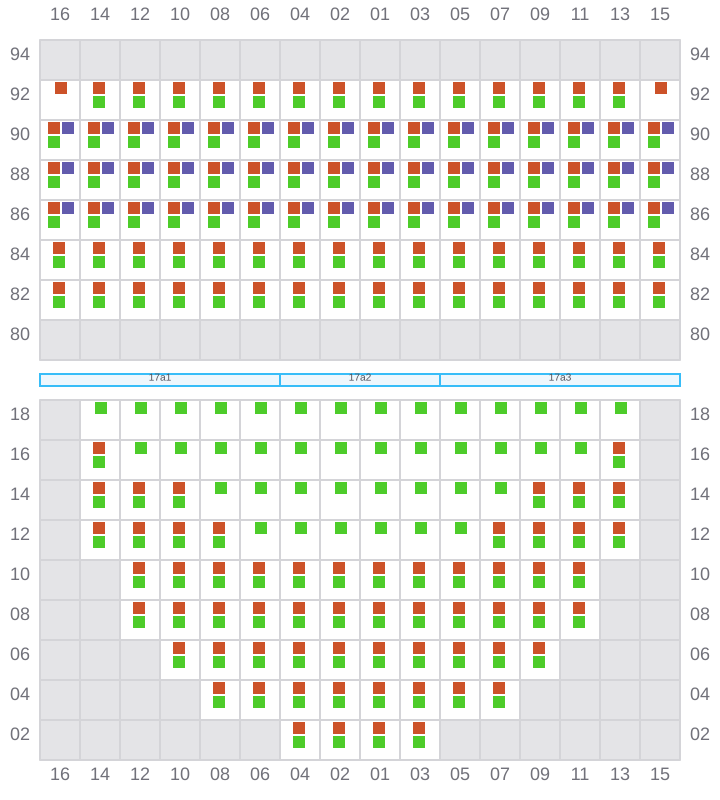 Bay 017 view and slots of TORRANCE