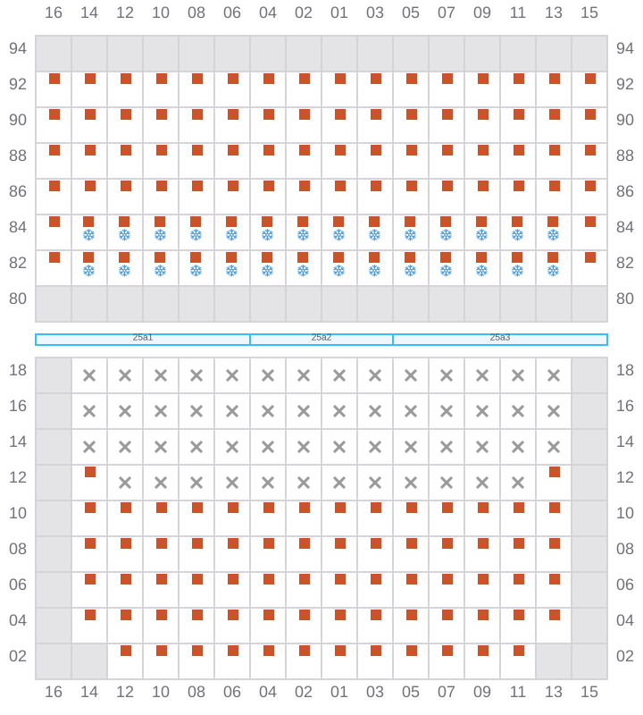 Bay 027 view and slots of TORRANCE