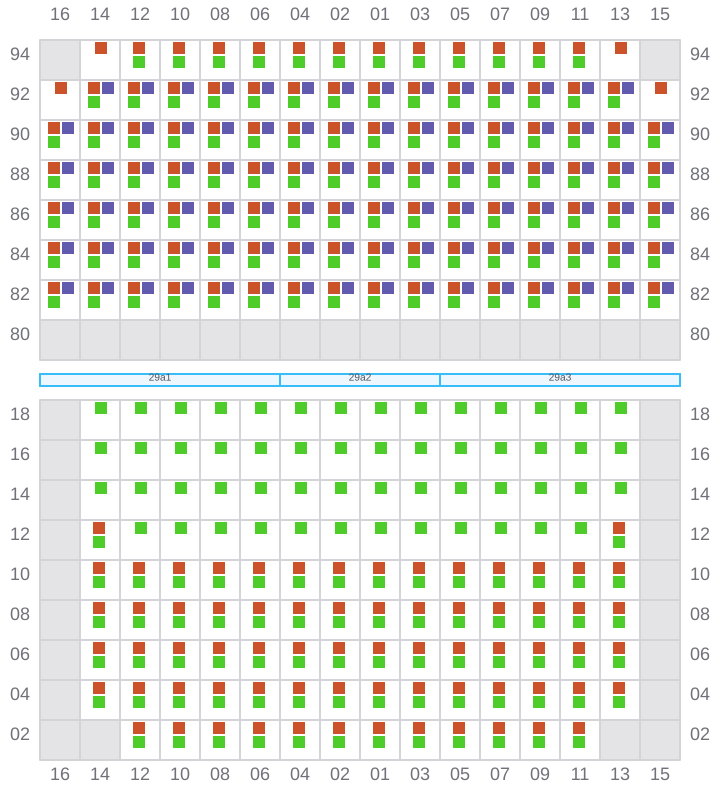 Bay 029 view and slots of TORRANCE
