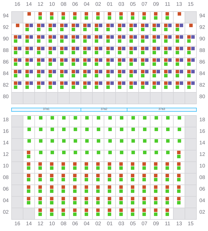 Bay 037 view and slots of TORRANCE