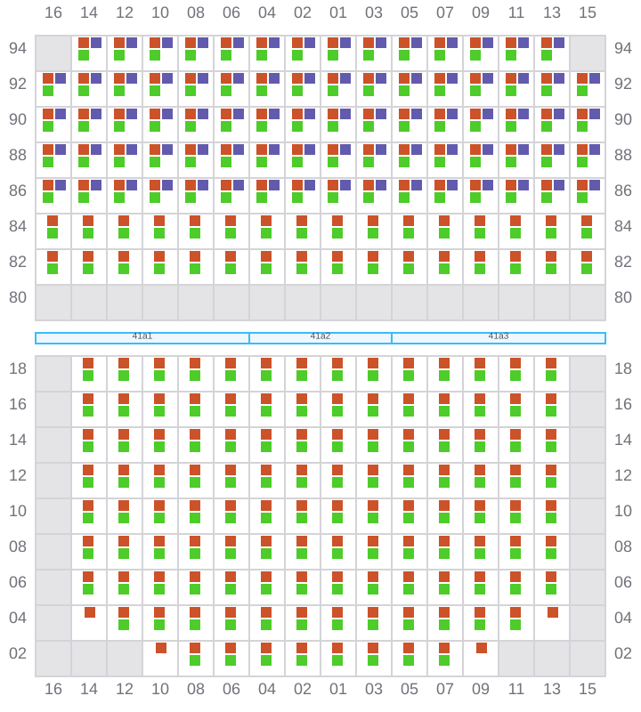 Bay 041 view and slots of TORRANCE