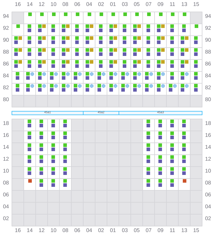 Bay 045 view and slots of TORRANCE
