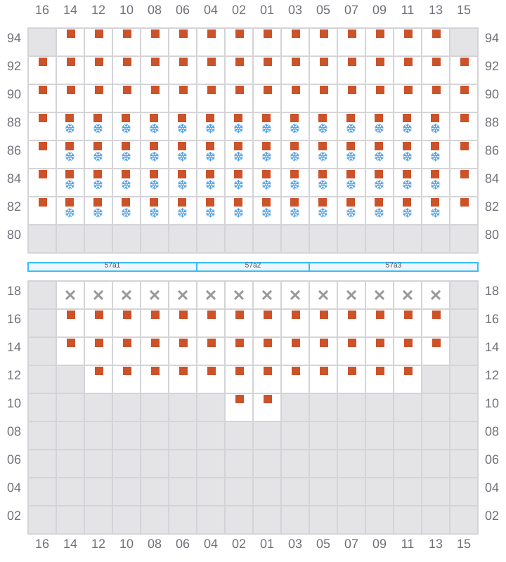 Bay 059 view and slots of TORRANCE