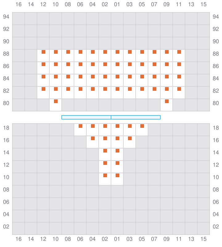 Bay 003 view and slots of CHENNAI EXPRESS