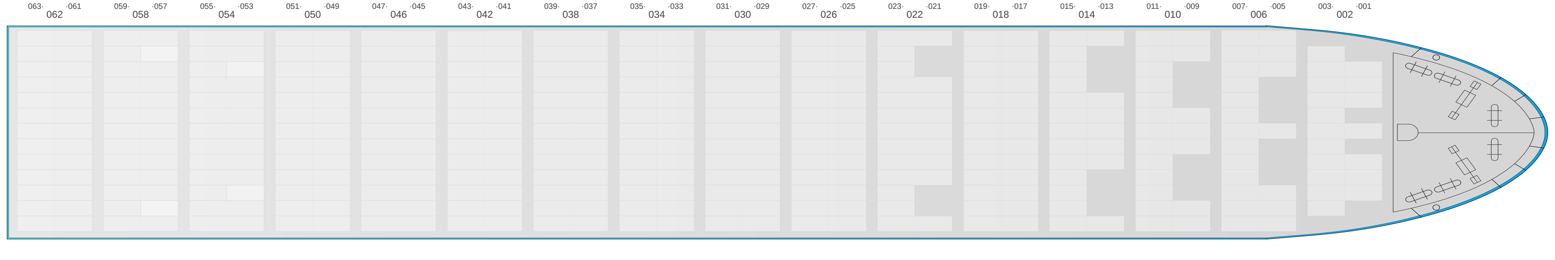 Deck view of MSC WEST V