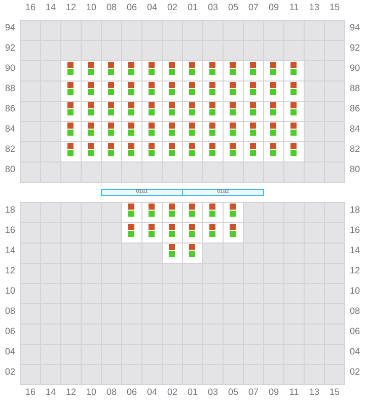 Bay 001 view and slots of CONTI TAIPEI