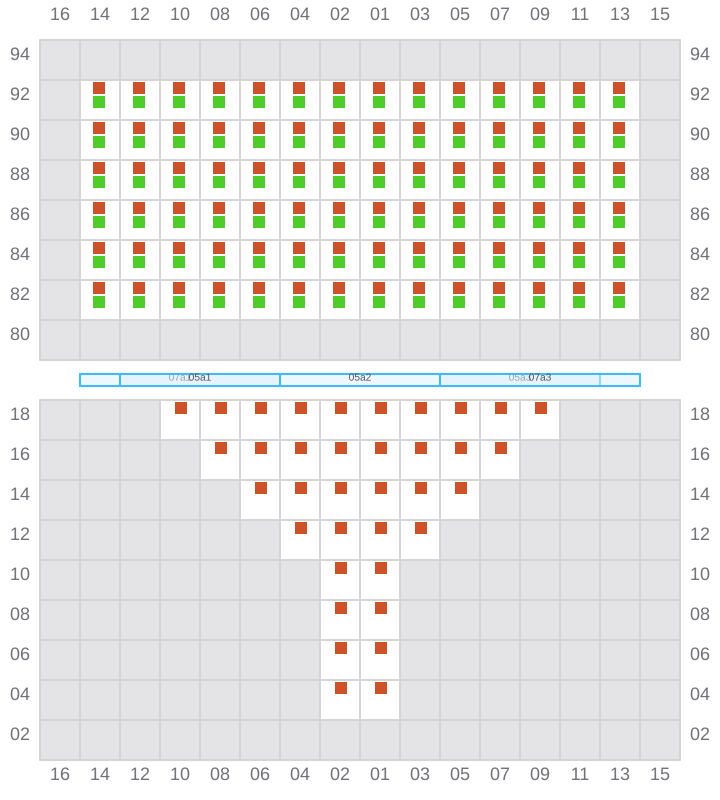 Bay 005 view and slots of CONTI TAIPEI