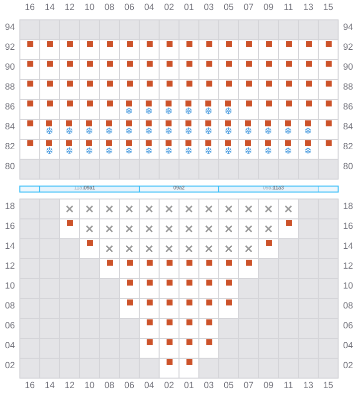 Bay 011 view and slots of CONTI TAIPEI