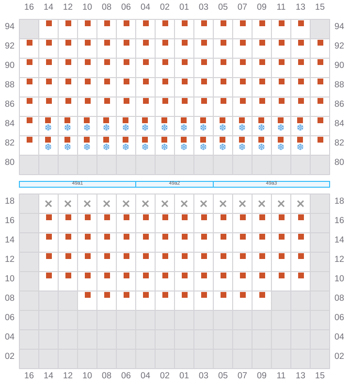 Bay 051 view and slots of CONTI TAIPEI