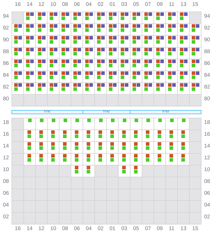 Bay 057 view and slots of CONTI TAIPEI