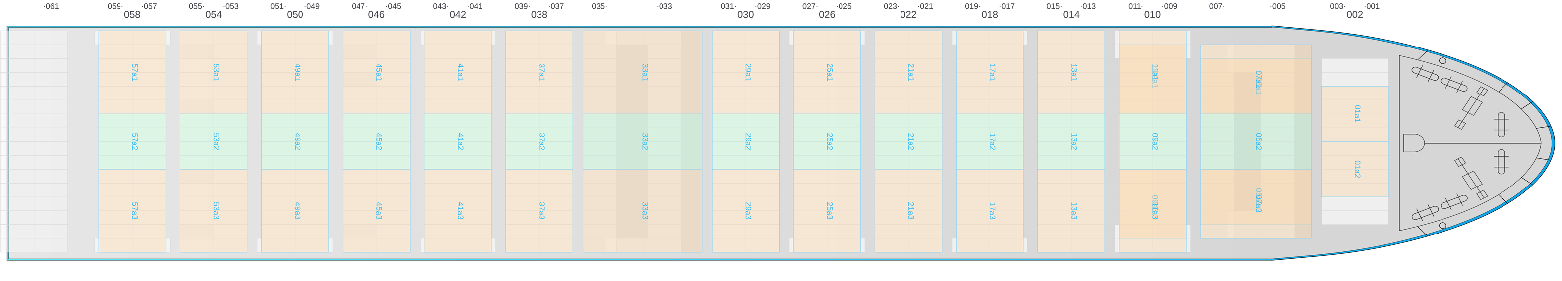 Deck view of CONTI TAIPEI