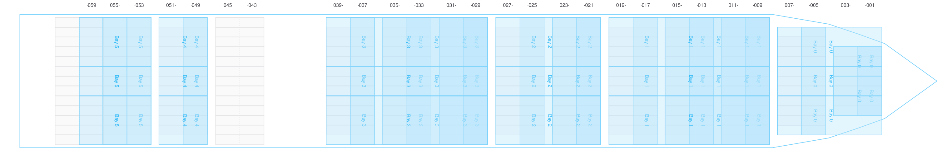 Deck view of MAERSK IZMIR