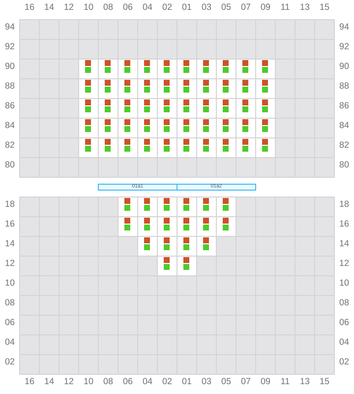Bay 001 view and slots of NORTHERN MONUMENT