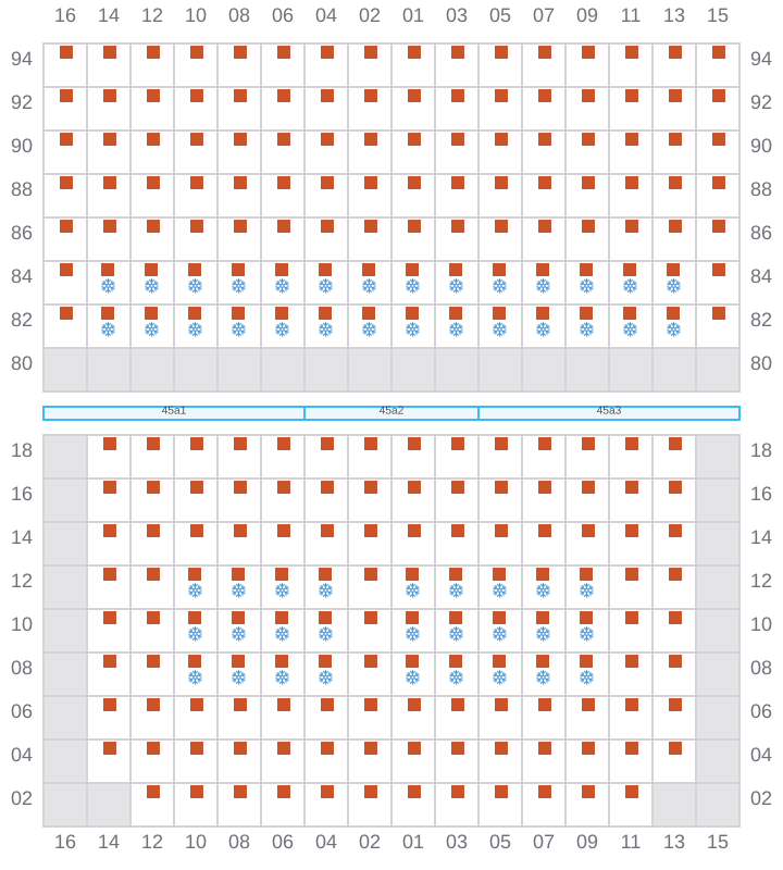 Bay 047 view and slots of NORTHERN MONUMENT