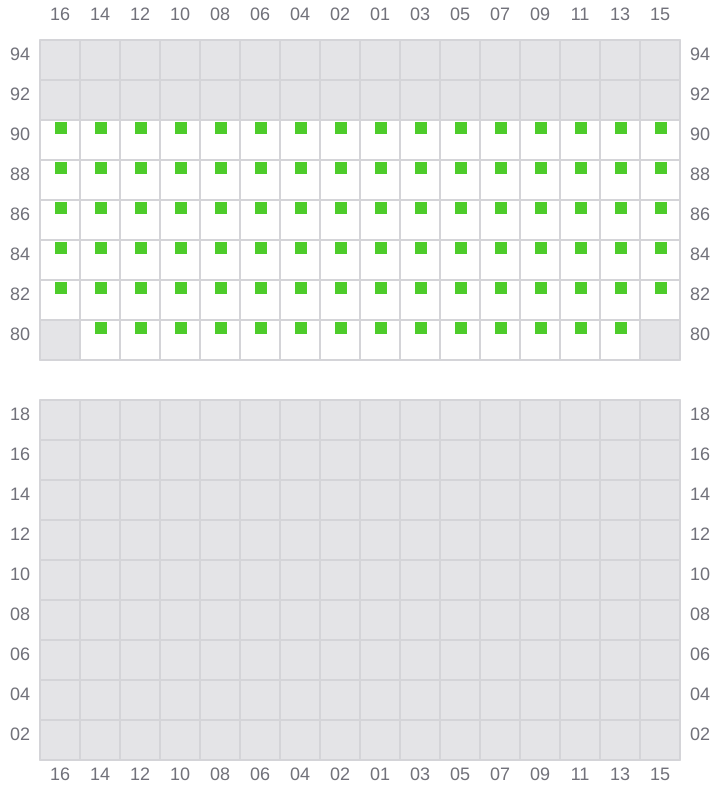 Bay 069 view and slots of NORTHERN MONUMENT