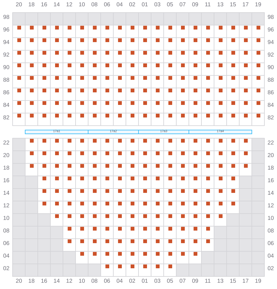 Bay 017 view and slots of EVER TOP