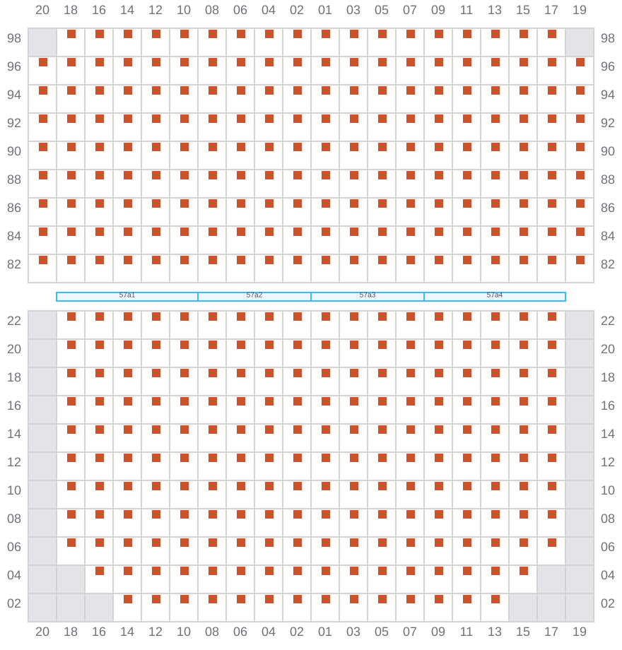 Bay 057 view and slots of EVER TOP