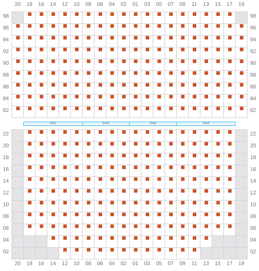 Bay 061 view and slots of EVER TOP