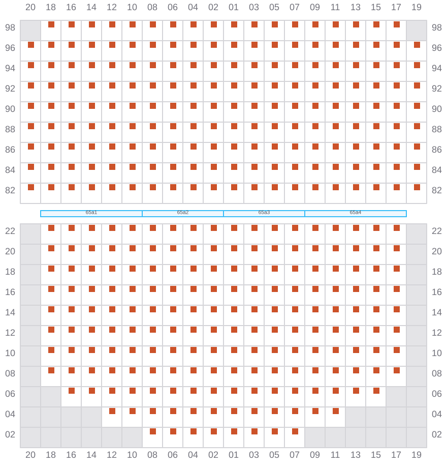 Bay 065 view and slots of EVER TOP