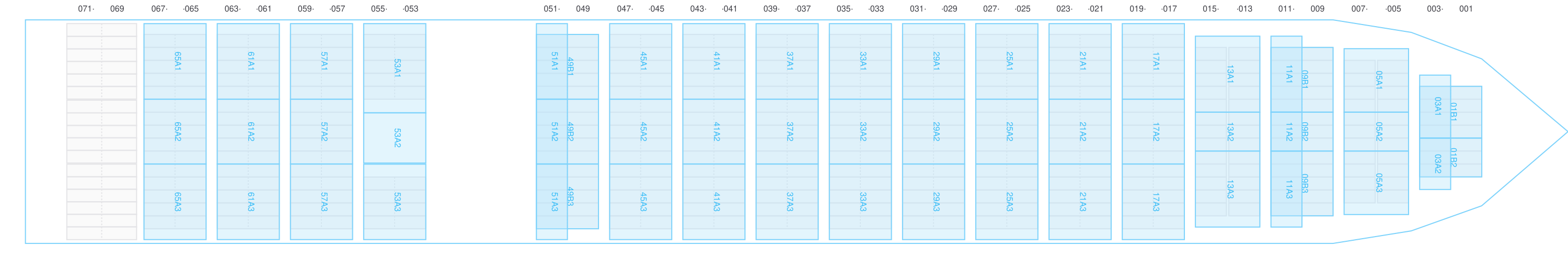 Deck view of ONE MANEUVER