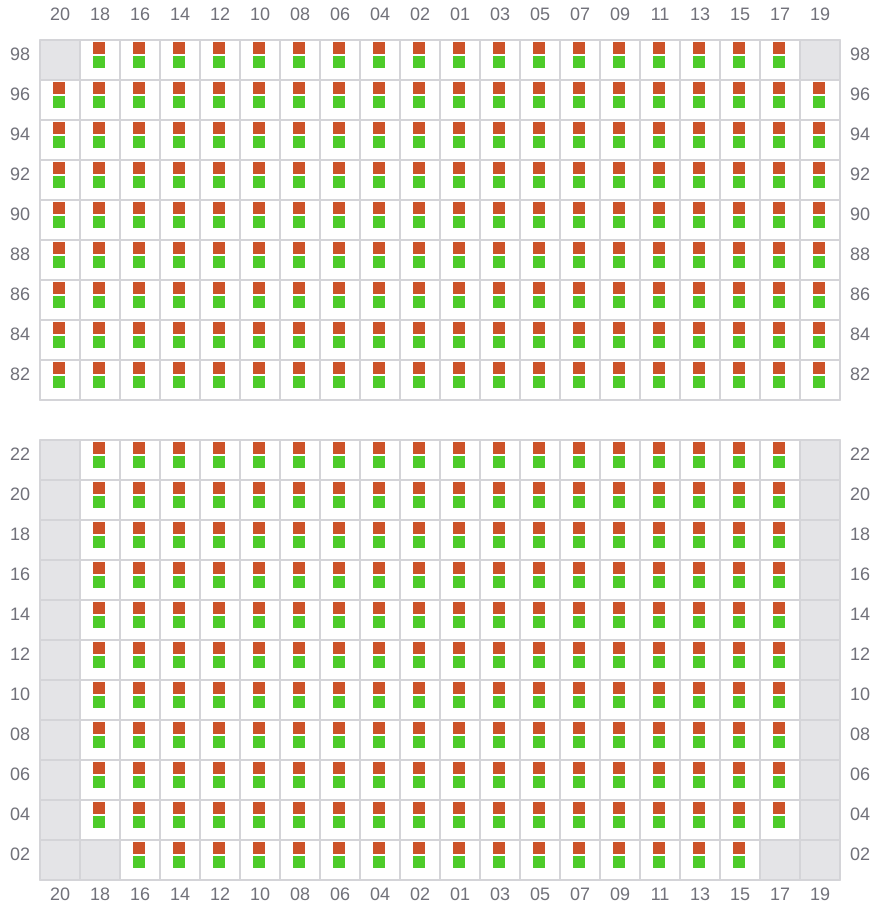 Bay 035 view and slots of EVER TOP