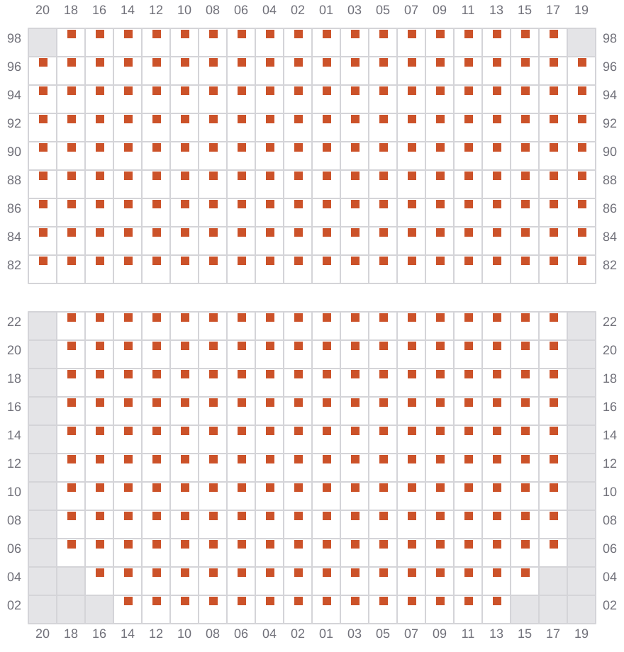 Bay 057 view and slots of EVER TOP