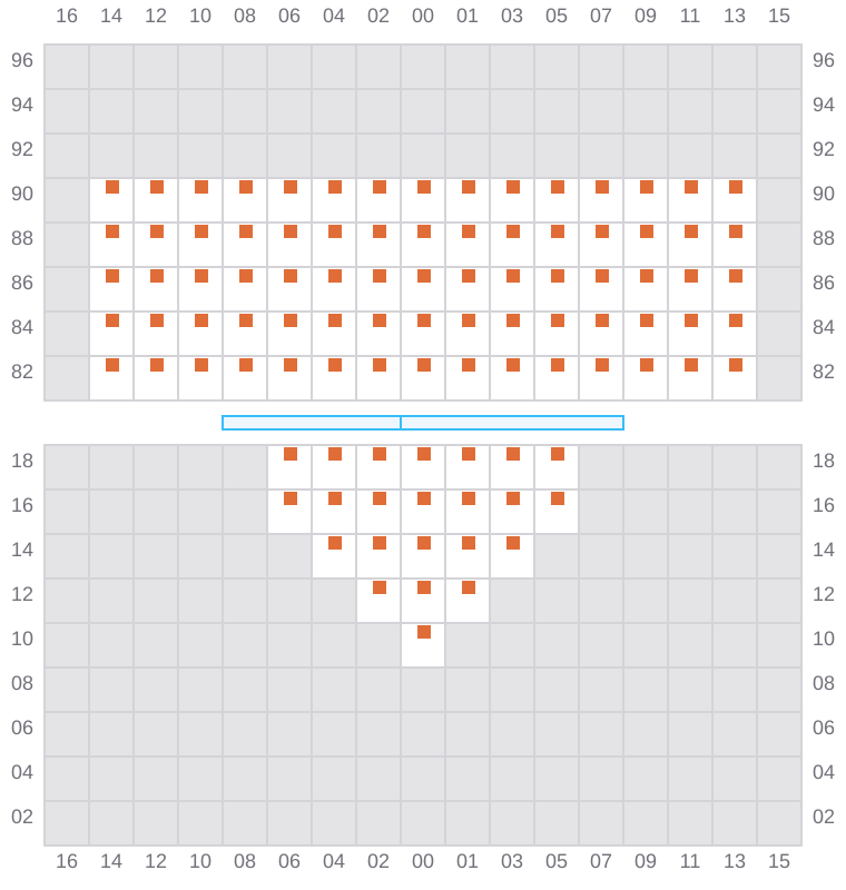 Bay 003 view and slots of BREMEN