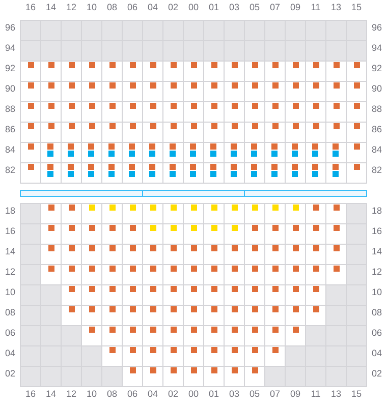 Bay 019 view and slots of BREMEN