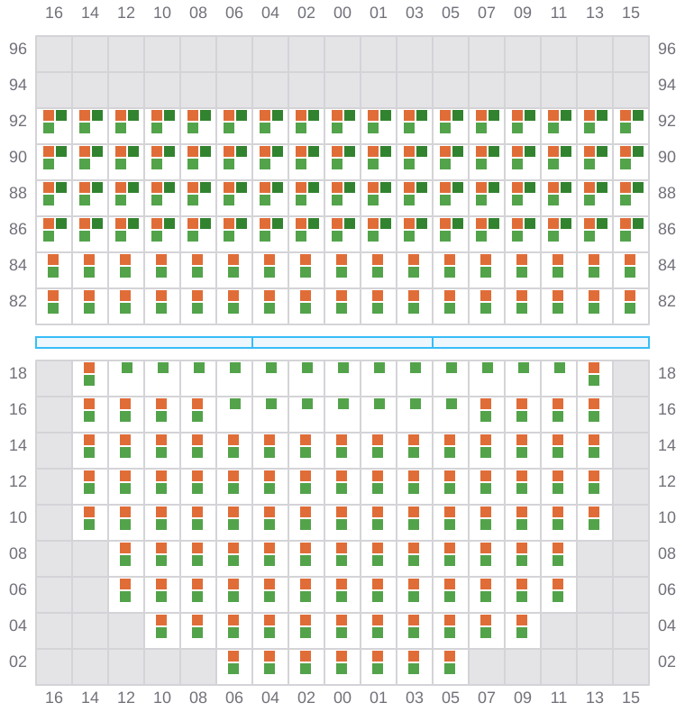 Bay 021 view and slots of BREMEN