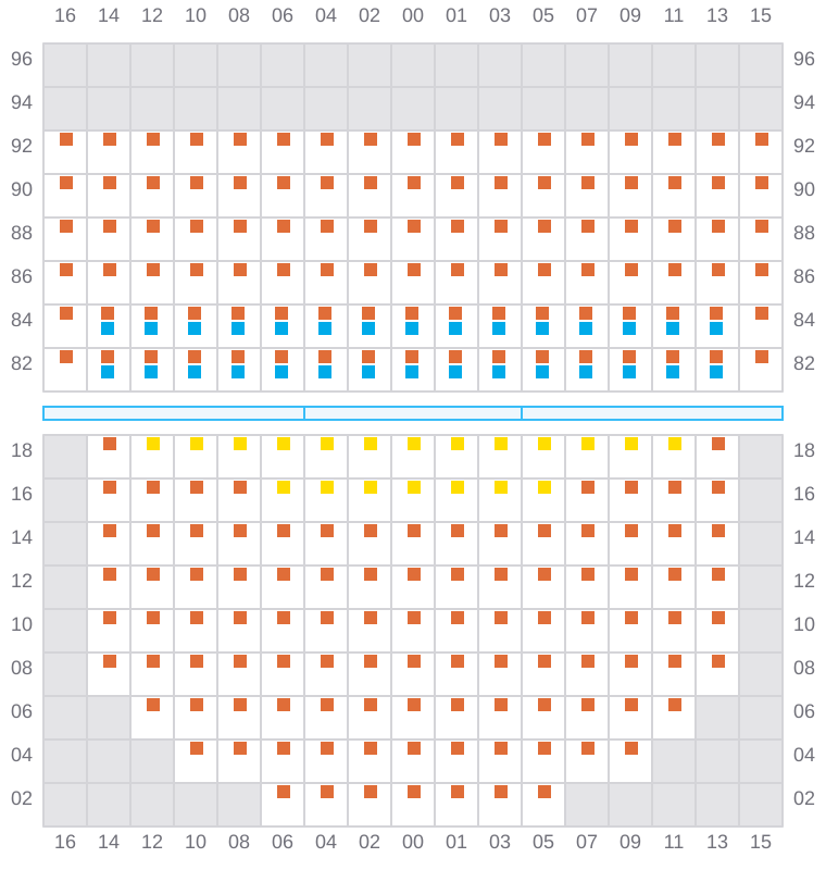 Bay 023 view and slots of BREMEN