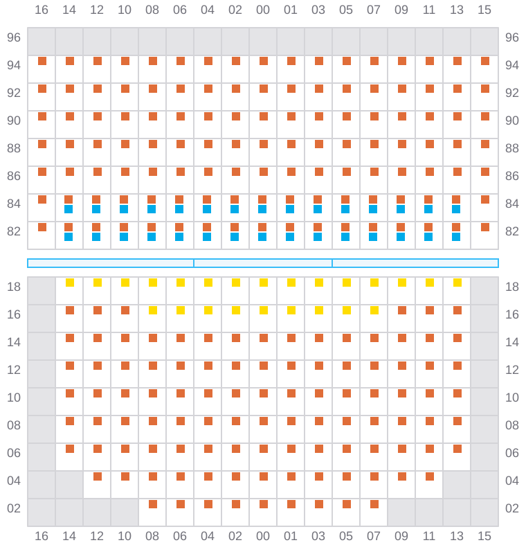 Bay 027 view and slots of BREMEN
