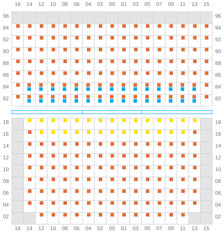 Bay 035 view and slots of BREMEN