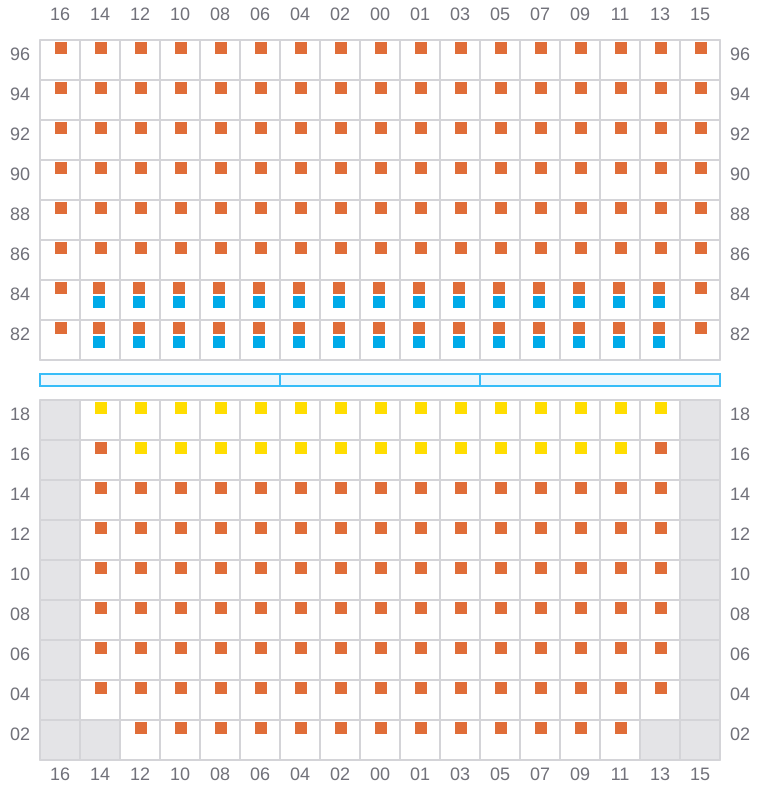 Bay 051 view and slots of BREMEN