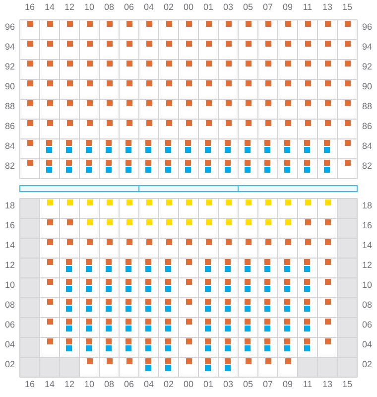 Bay 055 view and slots of BREMEN