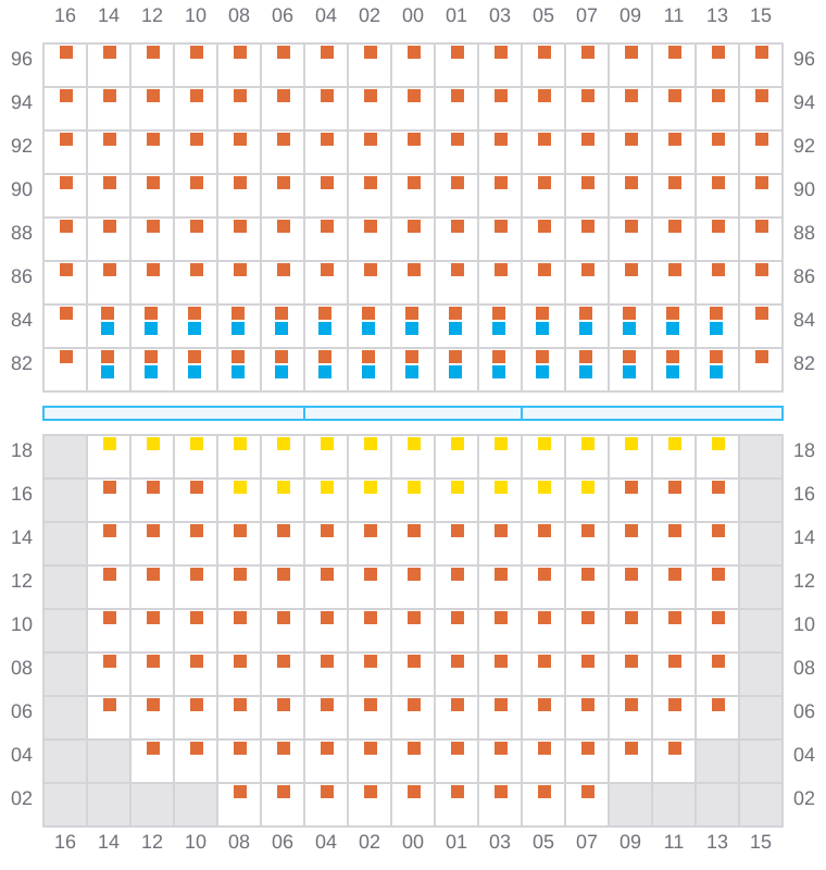 Bay 059 view and slots of BREMEN