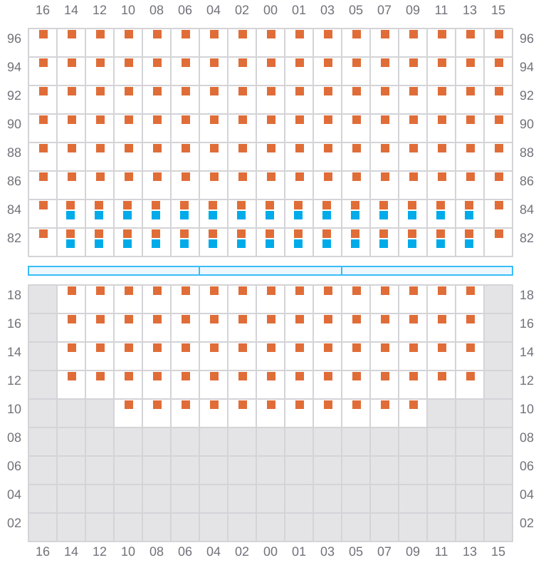 Bay 071 view and slots of BREMEN