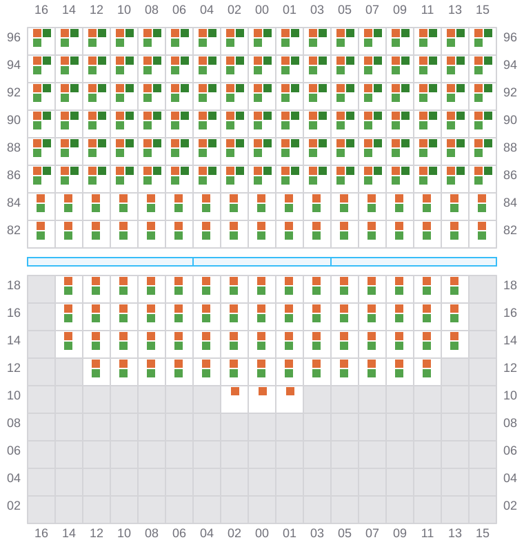 Bay 073 view and slots of BREMEN