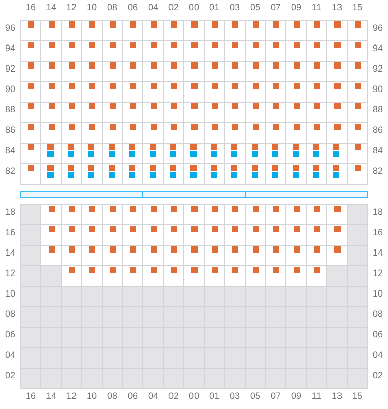 Bay 075 view and slots of BREMEN