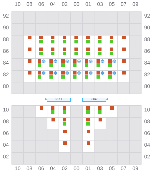 Bay 003 view and slots of G. CROWN