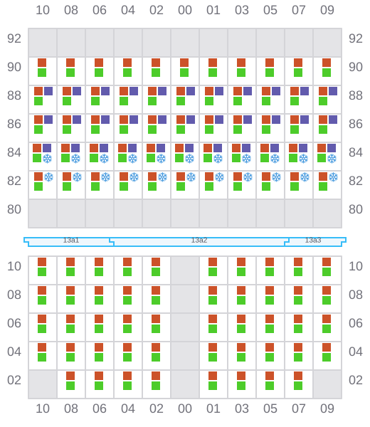 Bay 015 view and slots of G. CROWN