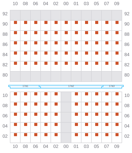 Bay 017 view and slots of G. CROWN