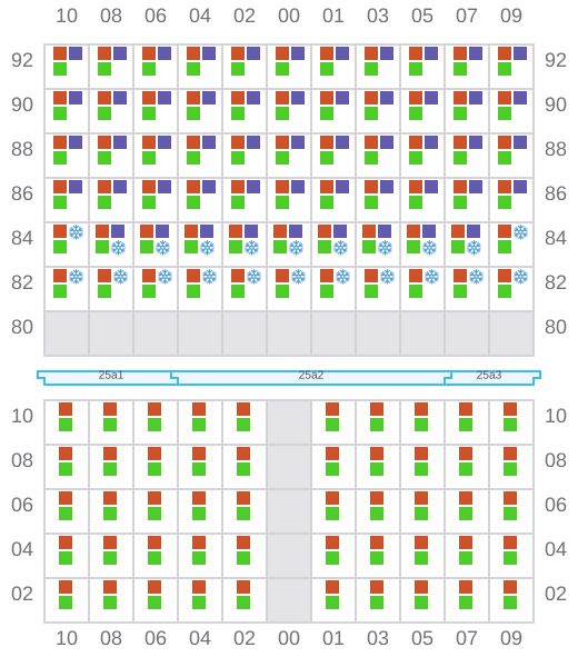Bay 027 view and slots of G. CROWN