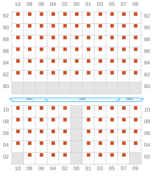 Bay 029 view and slots of G. CROWN