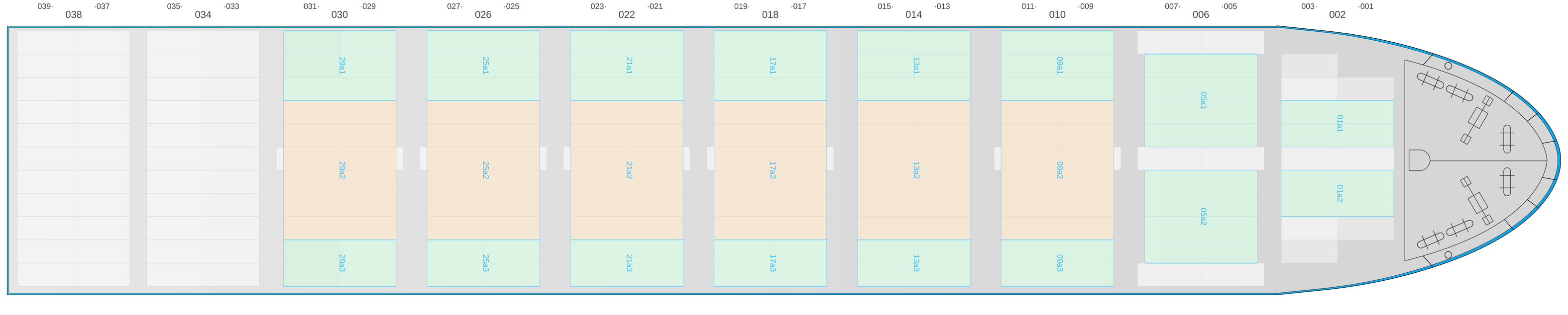 Deck view of G. CROWN