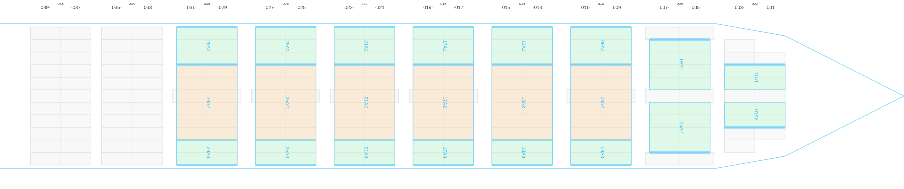 Deck view of G. CROWN