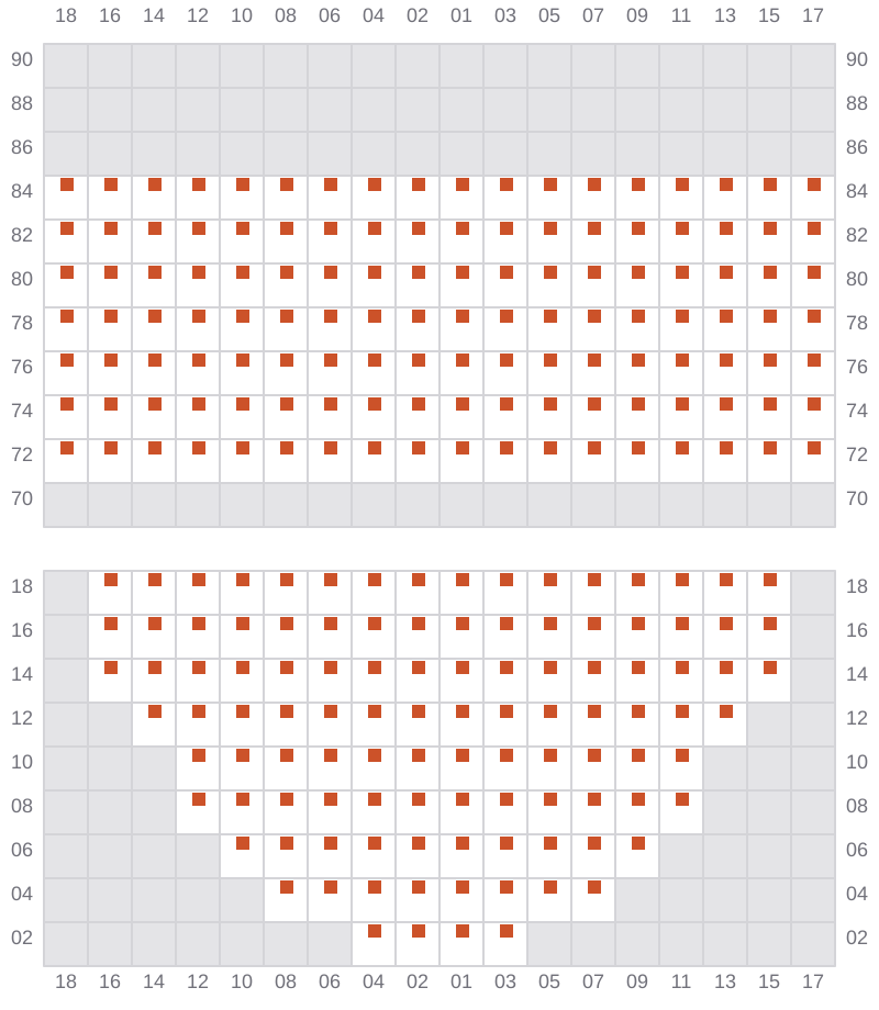 Bay 017 view and slots of EVER LEGACY
