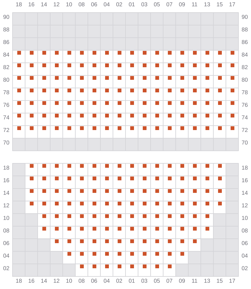 Bay 021 view and slots of EVER LEGACY