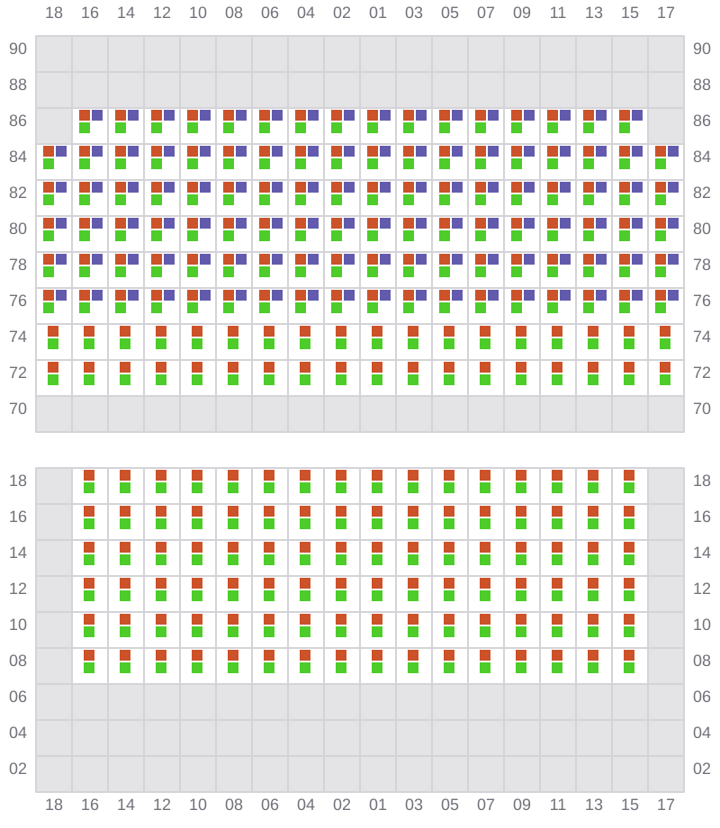 Bay 031 view and slots of EVER LEGACY
