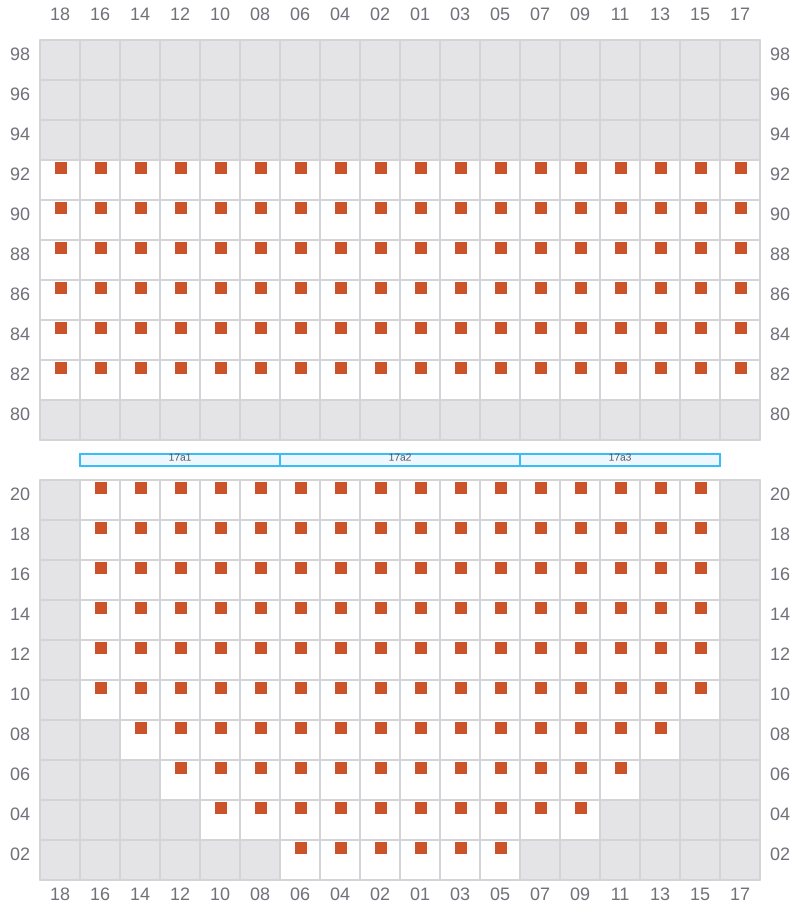 Bay 019 view and slots of APL NEW YORK