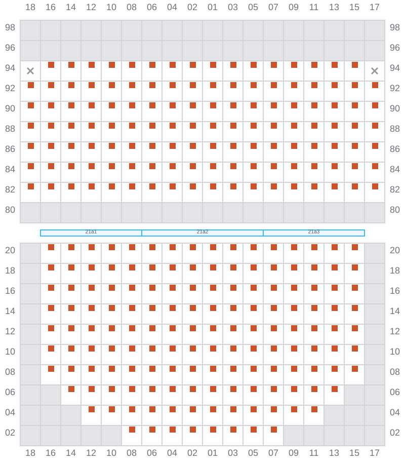 Bay 023 view and slots of APL NEW YORK